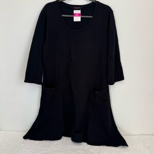 FRESH PRODUCE 100% BOCA DRESS
BLK BLACK G size XL